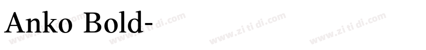 Anko Bold字体转换